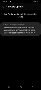 Samsung Galaxy A40 - Version de l'OS.