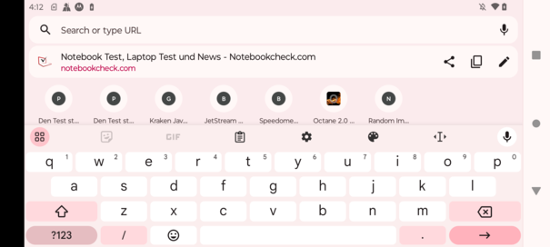 Clavier horizontal