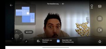Vue de l'application : Télécommande