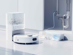 Le robot aspirateur et balai Switchbot S10 est livré avec deux stations d&#039;accueil. (Source de l&#039;image : Switchbot)