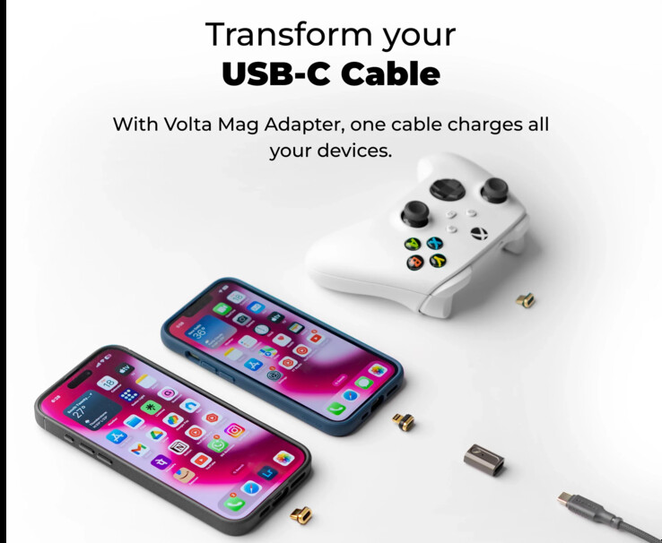 Le futur adaptateur Thunderbolt 5 en action. (Source : Volta)