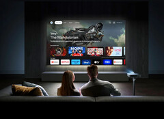 Le Dangbei Atom fonctionne avec Google TV et prend en charge Hey Google et Chromecast. (Source de l&#039;image : Dangbei)