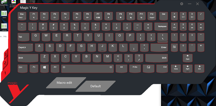 Magic Y Key est un utilitaire séparé pour définir les macros et autres raccourcis du Y730.