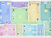 La nouvelle interface de SmartThings : un plan d'étage en 3D montrant tous vos gadgets connectés (Source : Samsung)