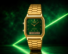 La montre Casio AQ-230GA-3AMQY se distingue par son design aux reflets dorés