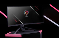 Le PGO34QRT2A est un autre des moniteurs Phantom Gaming d'ASRock, le PG32WQ15R3A étant illustré. (Source de l'image : ASRock)