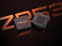 Le ZR535 est équipé du Ryzen 5 3501U, un processeur récemment lancé mais déjà dépassé. Photo : une image promotionnelle montrant le dessus et le dessous du mini-PC.