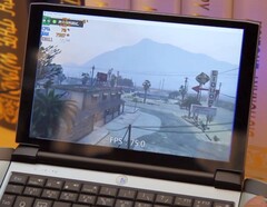 OneGX Pro avec Intel Core i7-1160G7 fonctionnant sous GTA V (Source : One-netbook sur YouTube)