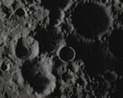 Le cratère Shackleton au pôle sud de la Lune (Source de l'image : NASA ; recadré)