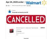 Walmart a annulé la précommande de la Switch 2 (Source de l'image : capture d'écran, Walmart avec modifications)