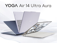 Le Yoga Air 14 Ultra Aura est disponible en plusieurs couleurs.