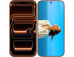 iPhone 17 Pro (à gauche) à côté du Honor 600 (à droite).