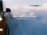 La nouvelle publicité pour le modèle Y vante la baisse de prix hivernale (image : Tesla/X)