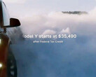 La nouvelle publicité pour le modèle Y vante la baisse de prix hivernale (image : Tesla/X)