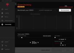 Omen Command Center : utilitaire d'Overclocking.