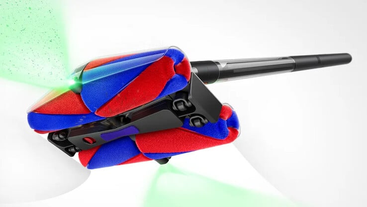 La tête de brosse du Dyson PencilVac comporte quatre Fluffycones. (Source : Dyson)