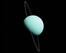 Illustration d'artiste montrant Uranus avec ses anneaux. (Source de l'image : 95C - Pixabay)