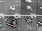 Fragments de plastique dans l'eau (Source de l'image : Environmental Science &amp; Technology Letters via ScienceAlert)