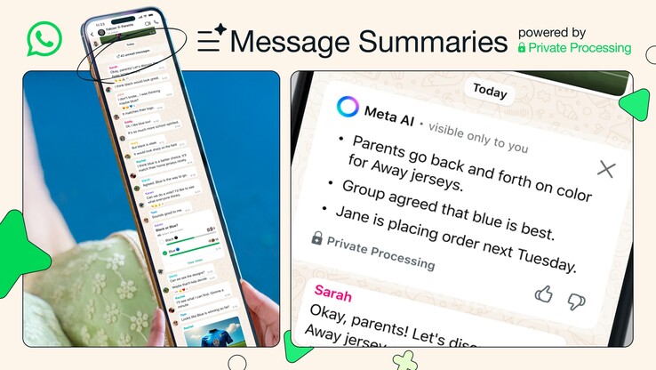 Résumé des messages WhatsApp. (Source de l'image : WhatsApp)