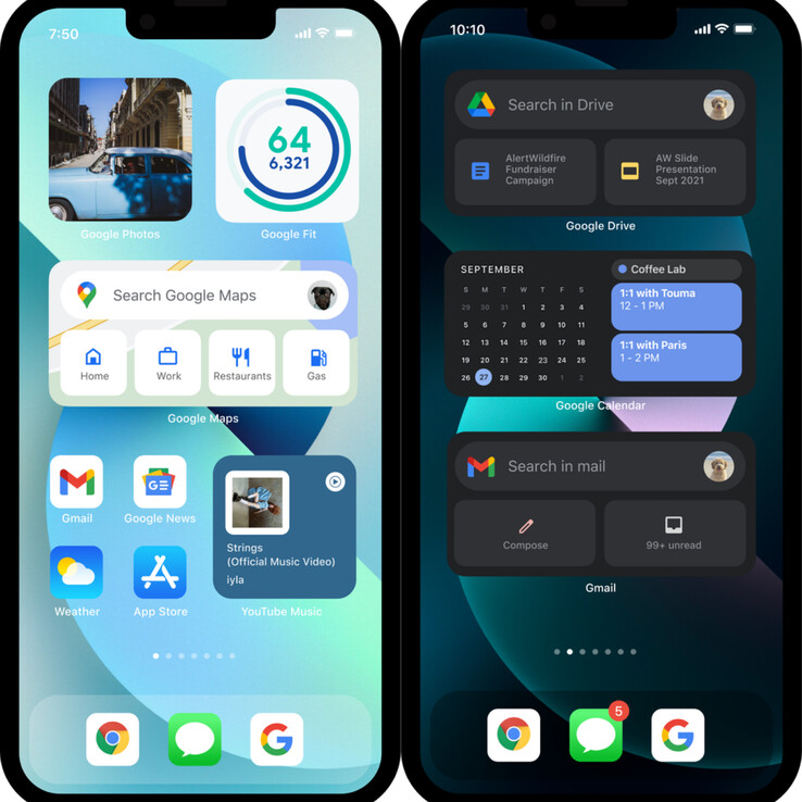 Google montre comment l'iPhone peut être transformé en un téléphone Pixel virtuel. (Image : Google)