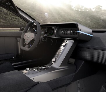 L'intérieur reprend l'esthétique de la carrosserie orientée vers la performance (Image Source : Hyundai)