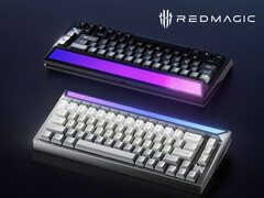 RedMagic propose son clavier Ice Blade Magnetic Axis en noir et blanc. (Source de l'image : RedMagic)