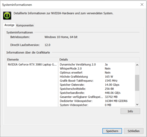 Informations sur le système Nvidia