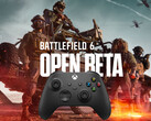 La bannière du playtest de Battlefield 6 est montrée avec la manette (Image source : Electronic Arts, Microsoft Xbox Gaming with edits)