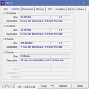 HP ZBook Studio G5 - CPU-Z : caches.