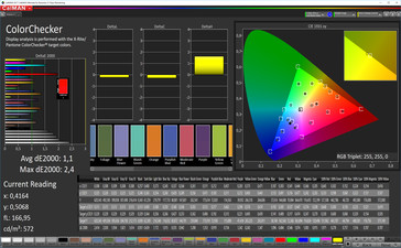 Apple iPad Pro 12.9 -  CalMAN : ColorChecker - Espace colorimétrique sRVB.