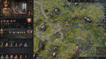 Sur la photo : une capture d'écran du jeu « Crusader Kings III ».