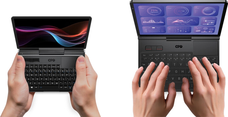 Le MicroPC 2 et le Pocket 4 de GPD, de gauche à droite. (Source de l'image : GPD)