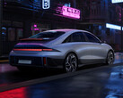 La parte trasera del Hyundai Ioniq 6, de estilo Porsche, parece un auténtico reclamo en estas imágenes recién publicadas (Imagen: Hyundai)