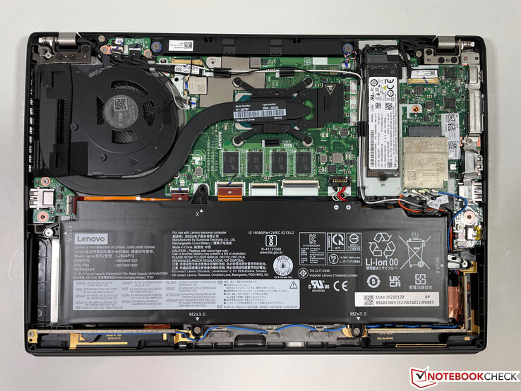 Disposition interne du ThinkPad X13 G2