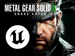 Bannière du remake de Metal Gear Solid 3 avec le logo Unreal Engine (Source de l&#039;image : PlayStation Store, Epic Games avec modifications)