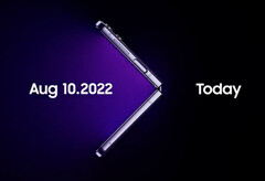 Le Galaxy Z Flip4 sera l&#039;un des nombreux produits Samsung dévoilés le 10 août. (Image source : Samsung)