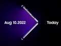 Le Galaxy Z Flip4 sera l'un des nombreux produits Samsung dévoilés le 10 août. (Image source : Samsung)