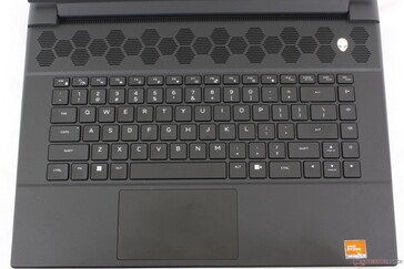 Clavier presque identique à celui de l'Alienware x16 R1