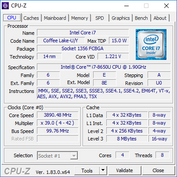 ThinkPad T480 - CPU-Z : CPU.