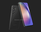 Le Galaxy A55 arbore un design familier aux autres modèles récents de la série Galaxy A de Samsung. (Source de l'image : MySmartPrice &amp; @OnLeaks)