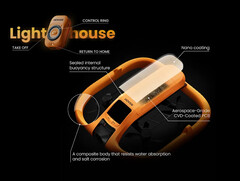 Le HoverAir Aqua peut fonctionner avec ou sans sa télécommande Lighthouse. (Source de l&#039;image : HoverAir)