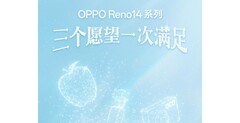 La série Reno14 est sur le point de devenir officielle. (Source de l'image : Oppo)