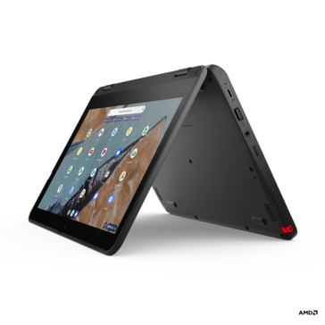 Le Lenovo 300e Chromebook Gen 3, alimenté par AMD.