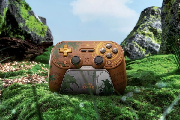 La manette Bluetooth 8BitDo Pro 3, édition 30e anniversaire de Tomb Raider, est la manette la moins chère.