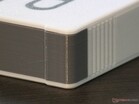 La partie grise a été imprimée avec l'extrudeuse auxiliaire et l'ajustement est correct. L'extrémité courte de la surface grise mesure 16 mm