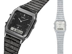 Les modèles Casio x Liberty AQ-230EBLT-1A et AQ-230ELT-7A (photo), de gauche à droite. (Source de l'image : Casio)