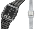 Les modèles Casio x Liberty AQ-230EBLT-1A et AQ-230ELT-7A (photo), de gauche à droite. (Source de l'image : Casio)