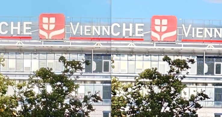 Une comparaison crée une (in)certitude : À gauche, un recadrage de la photo 12MP, à droite de l'image 50MP.