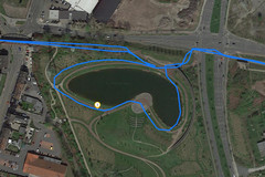GPS Garmin Edge 500 - Autour d'un lac.