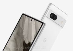 Le Pixel 7a apporte des ajustements mineurs au design du Pixel 7. (Image source : @OnLeaks &amp;amp; SmartPrix)